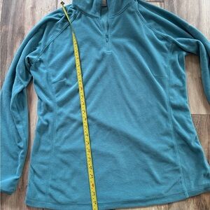 Columbia Teal Quarter-Zip Fleece Pullover